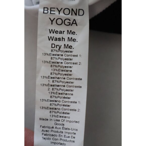 Beyond Yoga SD3545 Women's Sz M Beige Horizon Colorblock MIDI Leggings - Picture 6 of 13